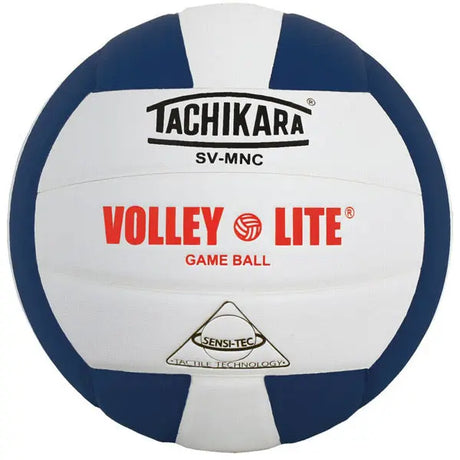 Tachikara SVMNC Volley-Lite Color Volleyball Navy White - 1