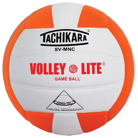 Tachikara SVMNC Volley-Lite Color Volleyball Orange White - 1
