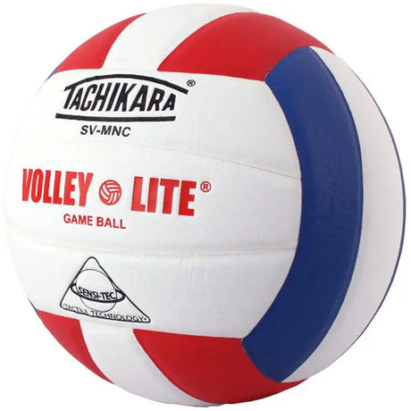 Tachikara SVMNC Volley-Lite Color Volleyball Scarlet White Royal-1