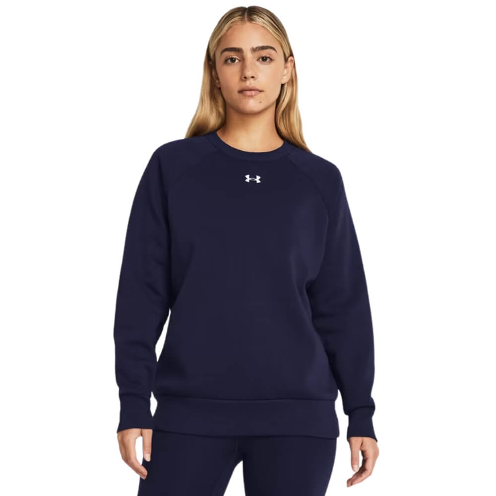 Under Armour Women's Rival Fleece Crew navy