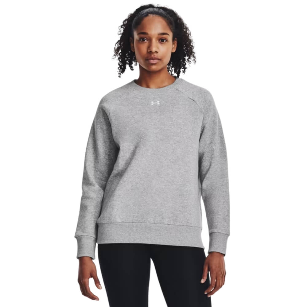 Under Armour Women's Rival Fleece Crew mod gray