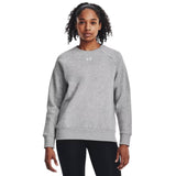 Under Armour Women's Rival Fleece Crew mod gray