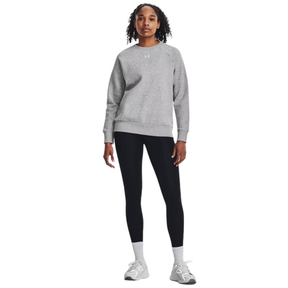 Under Armour Women's Rival Fleece Crew mod gray