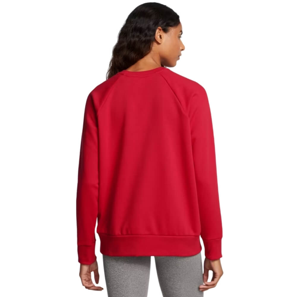 Under Armour Women's Rival Fleece Crew red
