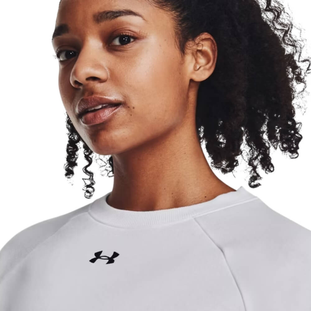 Under Armour Women's Rival Fleece Crew white