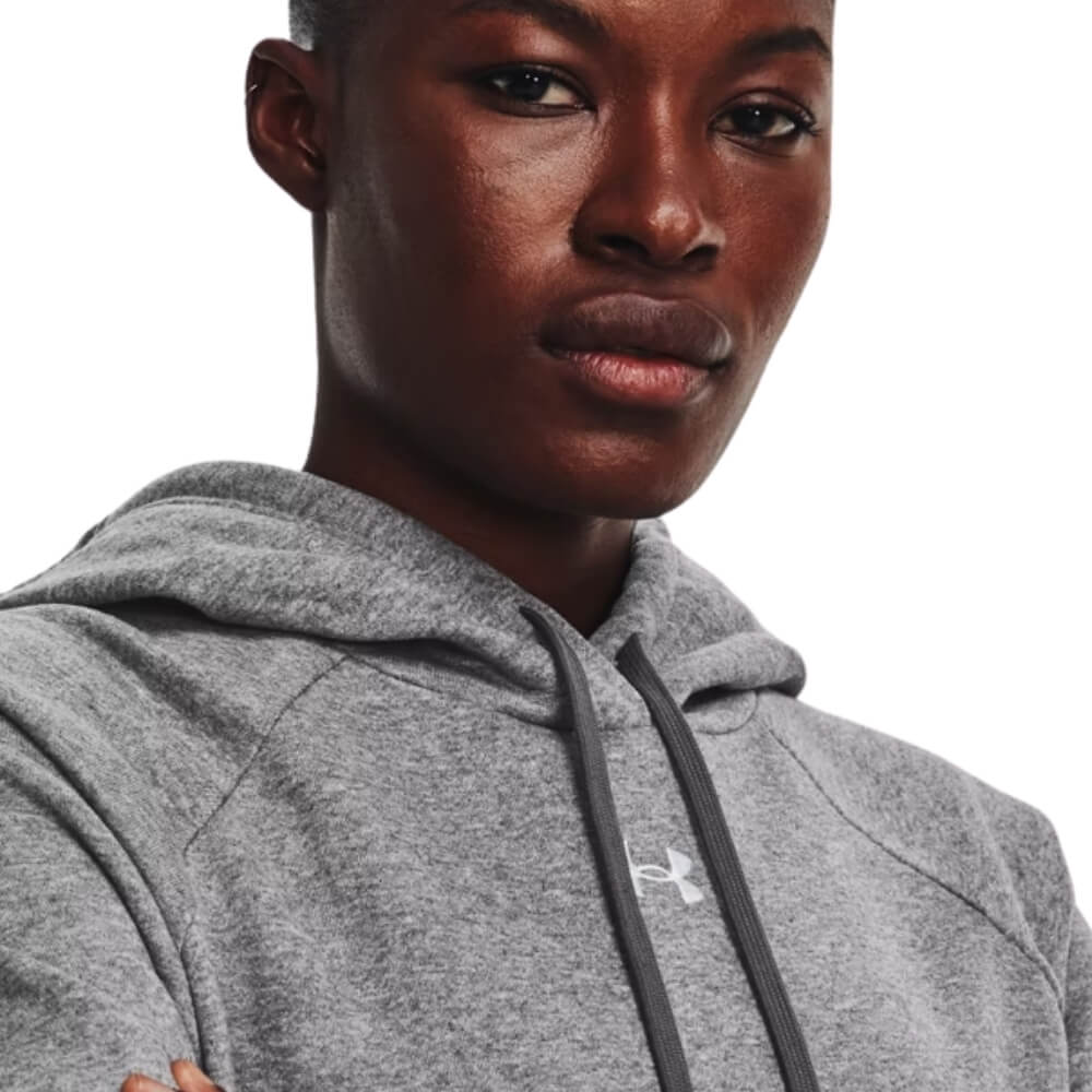 Under Armour Women's Rival Fleece Hoodie light heather castlerock