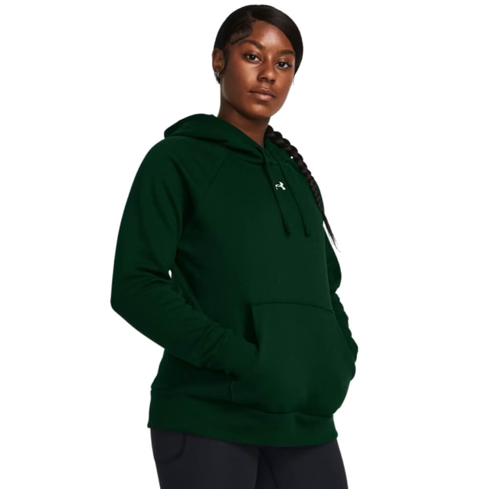 Under Armour Women's Rival Fleece Hoodie forest green
