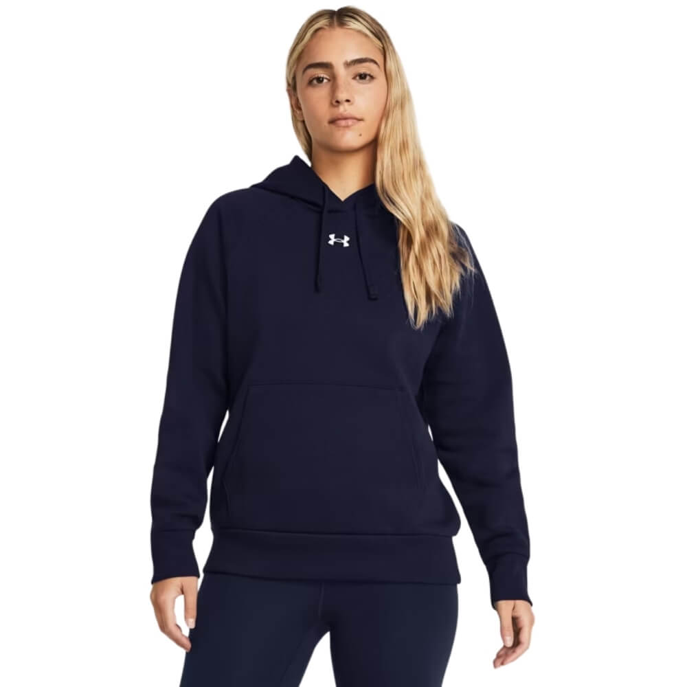 Under Armour Women's Rival Fleece Hoodie navy