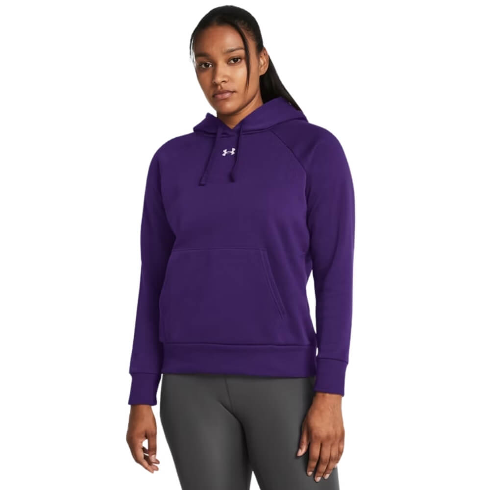 Under Armour Women's Rival Fleece Hoodie purple