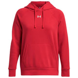 Under Armour Women's Rival Fleece Hoodie red