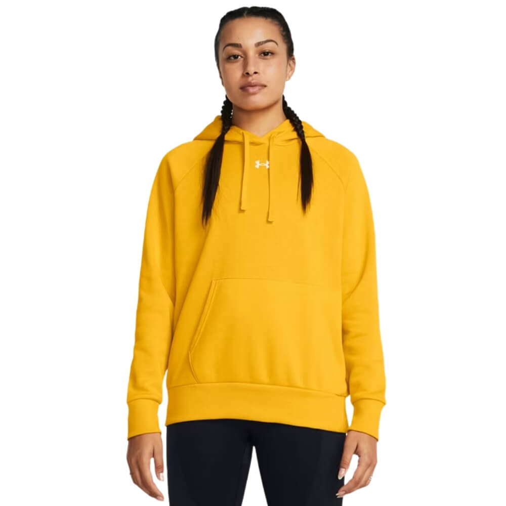Under Armour Women's Rival Fleece Hoodie gold