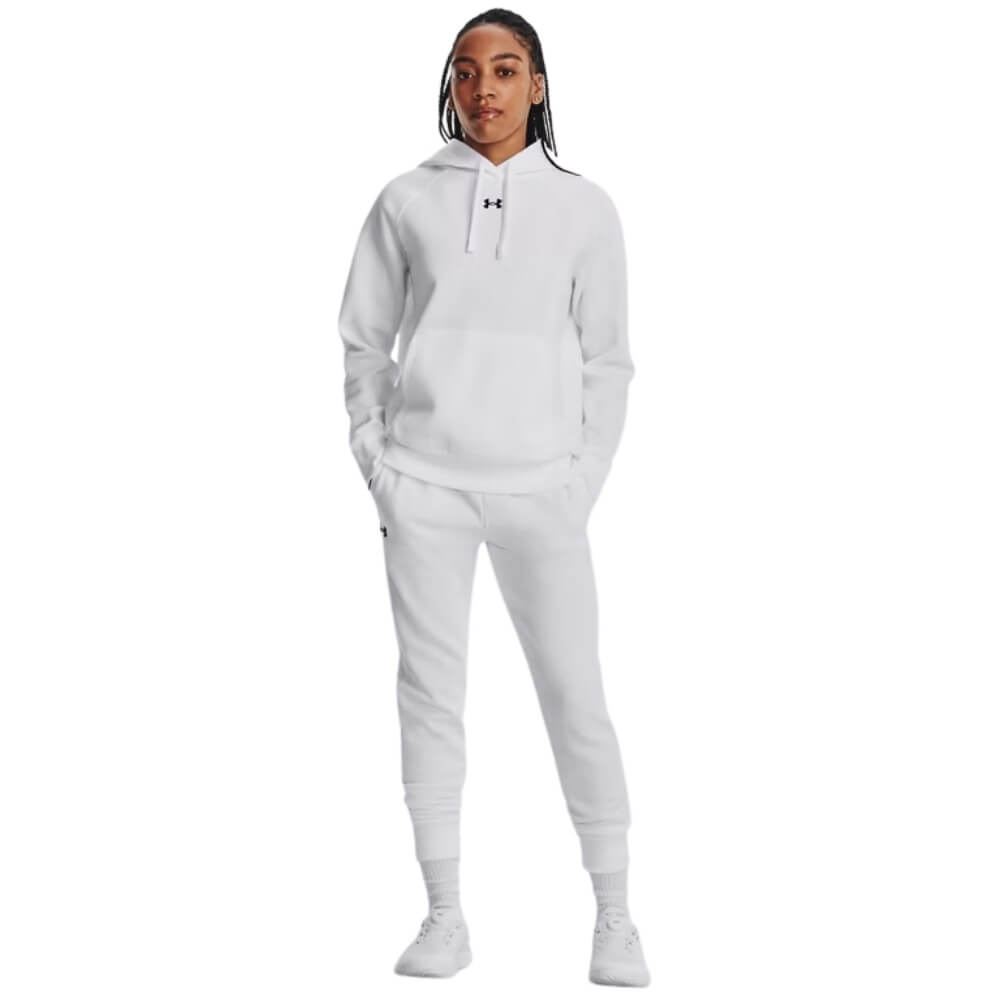 Under Armour Women's Rival Fleece Hoodie white