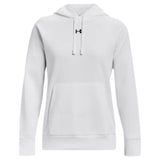 Under Armour Women's Rival Fleece Hoodie white