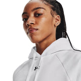 Under Armour Women's Rival Fleece Hoodie white