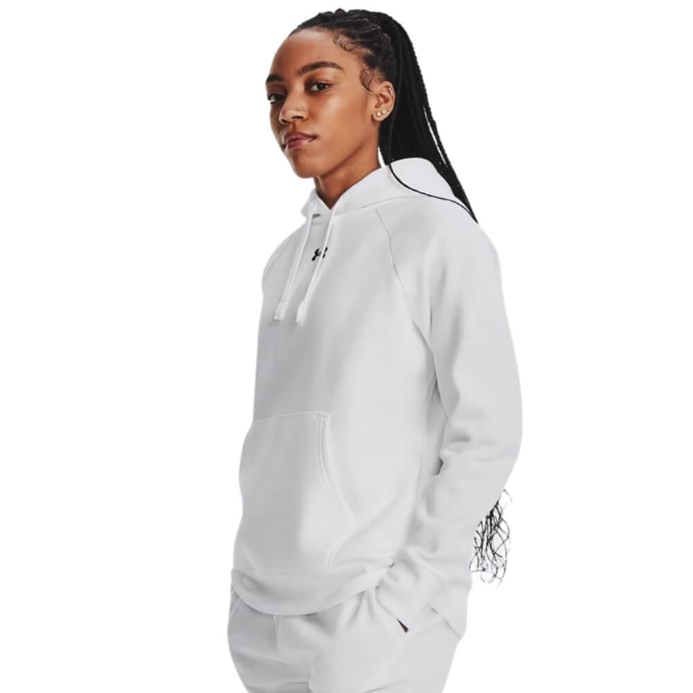 Under Armour Women's Rival Fleece Hoodie white
