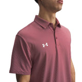 Under Armour Men's Drive Stripe Polo Cardinal - 3