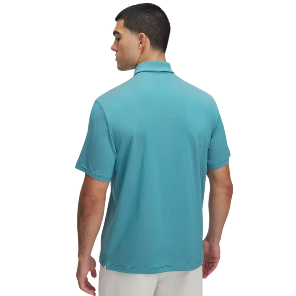 Under Armour Men's Drive Stripe Polo Coastal Teal - 2
