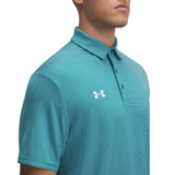 Under Armour Men's Drive Stripe Polo Coastal Teal - 3