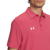 Under Armour Men's Drive Stripe Polo Red - 3