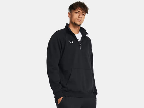 Under Armour Men's Rival Fleece 1/4 Zip Black - 1