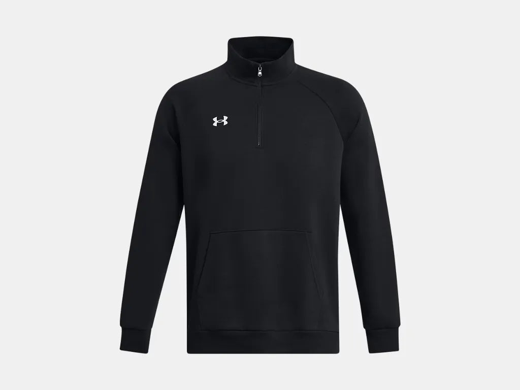 Under Armour Men's Rival Fleece 1/4 Zip Black - 3