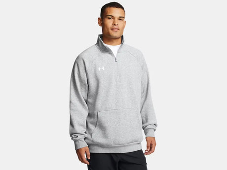 Under Armour Men's Rival Fleece 1/4 Zip Mod Gray - 1