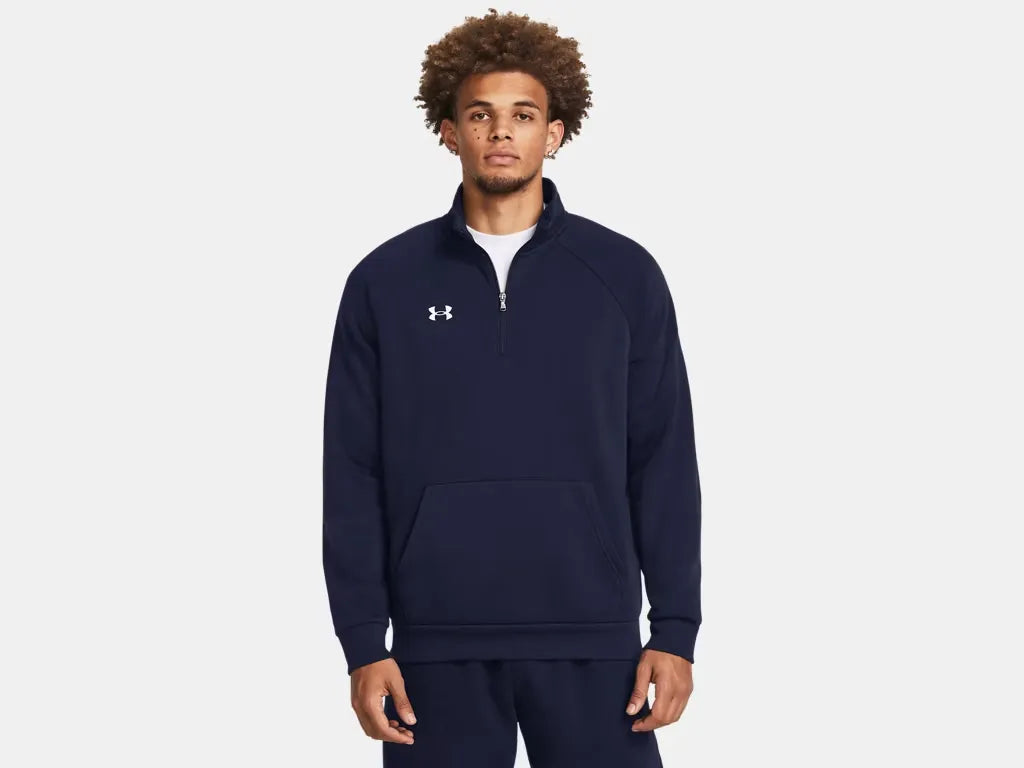 Under Armour Men's Rival Fleece 1/4 Zip Navy - 1