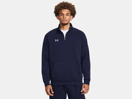 Under Armour Men's Rival Fleece 1/4 Zip Navy - 1