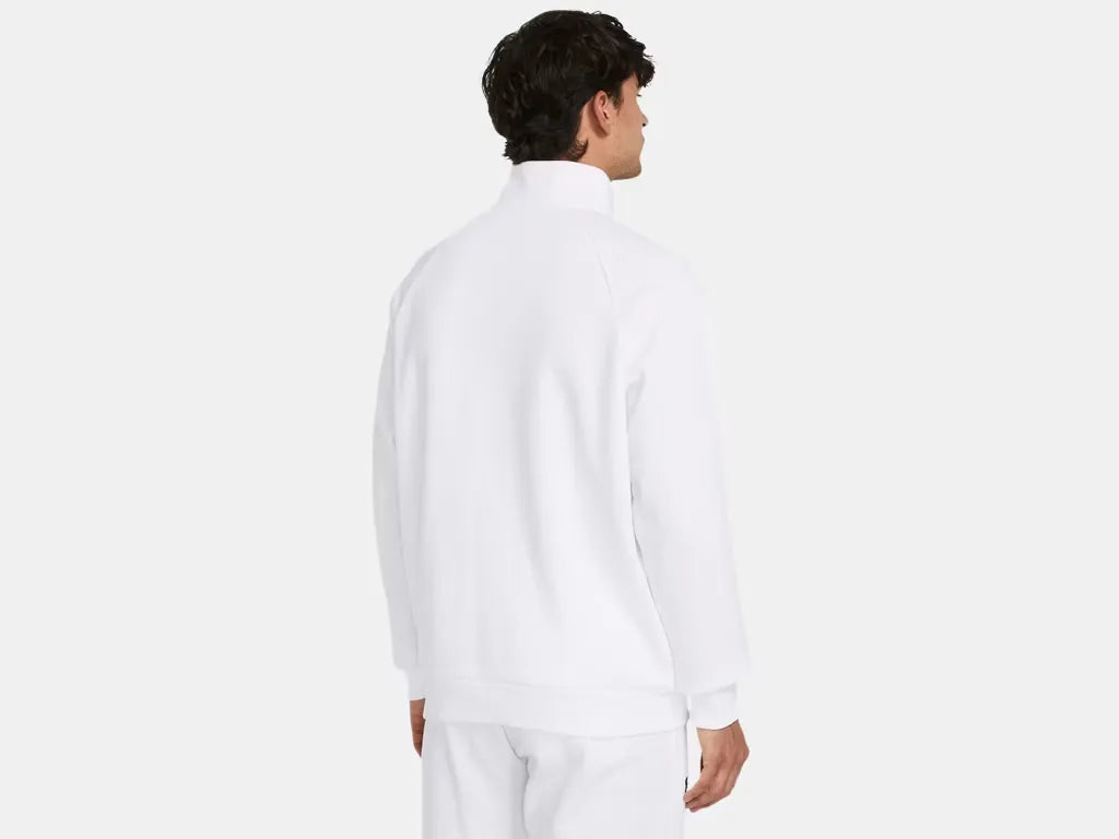 Under Armour Men's Rival Fleece 1/4 Zip White - 2