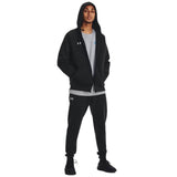 Under Armour Men's Rival Fleece Full Zip Hoodie Black - 4