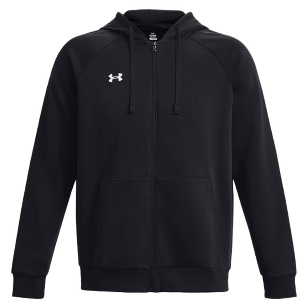 Under Armour Men's Rival Fleece Full Zip Hoodie Black - 5