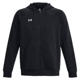 Under Armour Men's Rival Fleece Full Zip Hoodie Black - 5