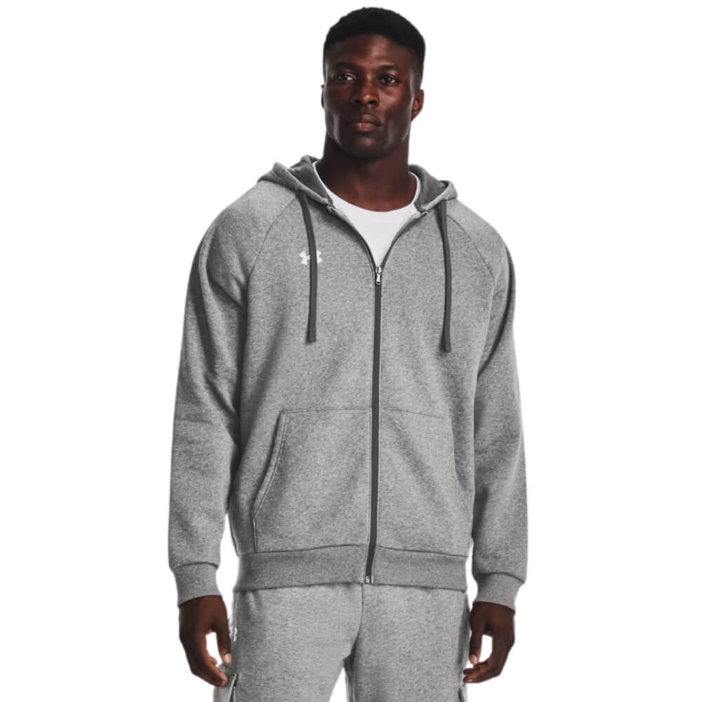 Under Armour Men's Rival Fleece Full Zip Hoodie Castlerock - 1