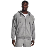 Under Armour Men's Rival Fleece Full Zip Hoodie Castlerock - 1