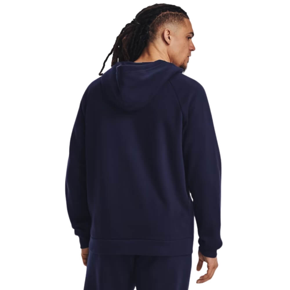 Under Armour Men's Rival Fleece Full Zip Hoodie  Navy - 2