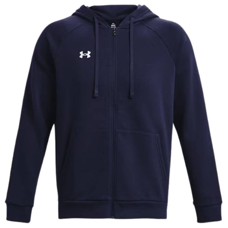 Under Armour Men's Rival Fleece Full Zip Hoodie  Navy - 5