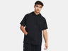 Under Armour Men's Rival Fleece Short Sleeve Hoodie Black - 1