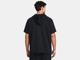 Under Armour Men's Rival Fleece Short Sleeve Hoodie Black - 2