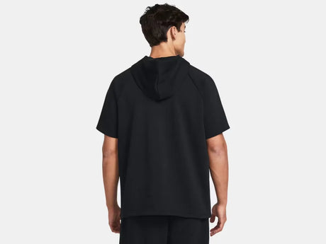 Under Armour Men's Rival Fleece Short Sleeve Hoodie Black - 2
