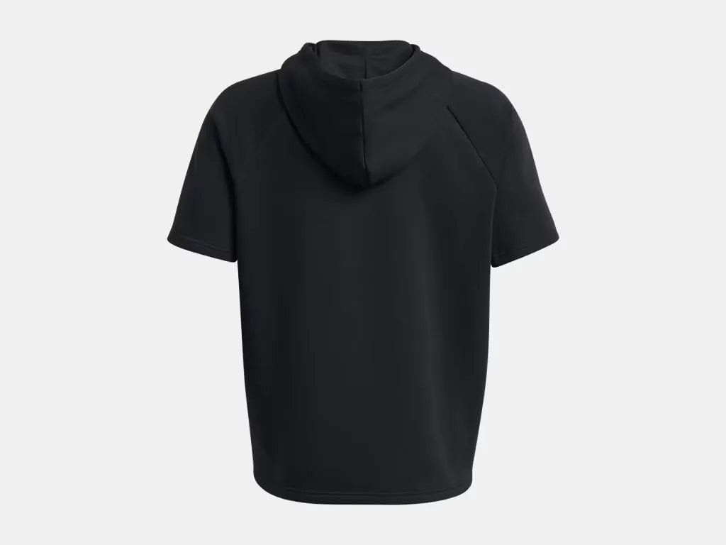 Under Armour Men's Rival Fleece Short Sleeve Hoodie Black - 4