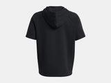 Under Armour Men's Rival Fleece Short Sleeve Hoodie Black - 4