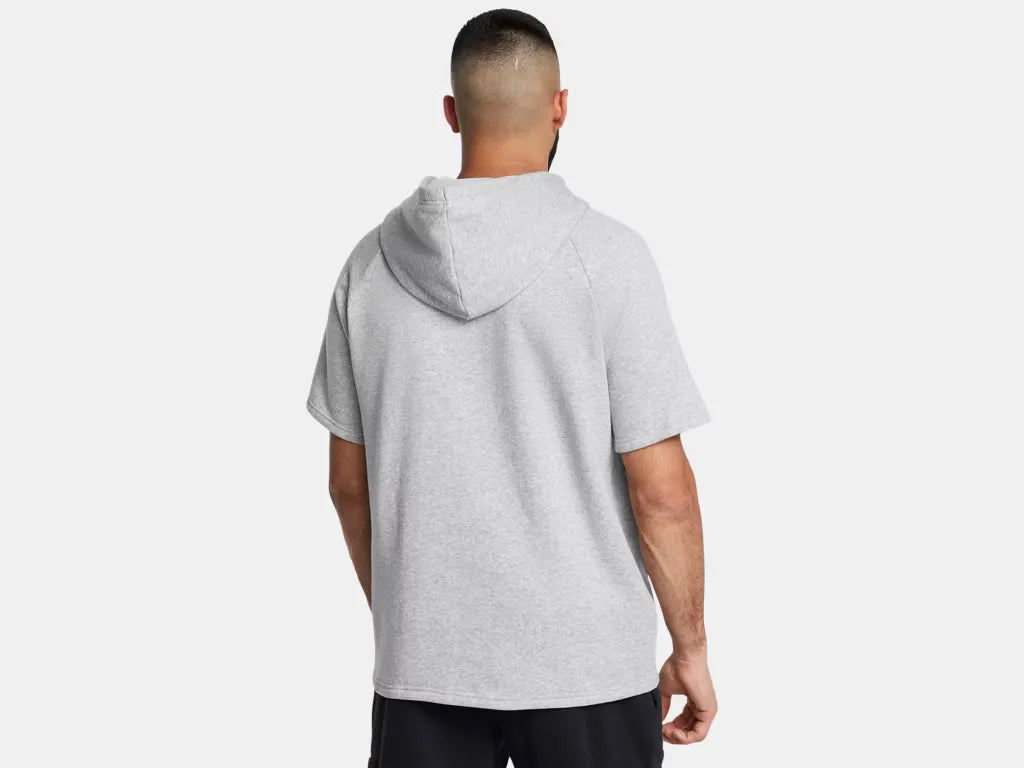 Under Armour Men's Rival Fleece Short Sleeve Mod Gray - 2