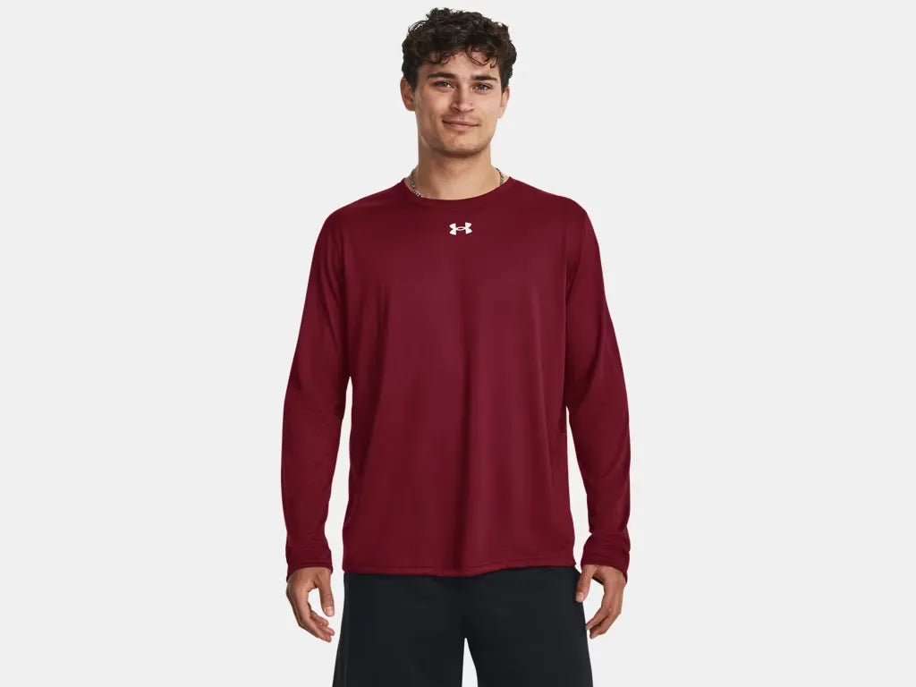 Under Armour Men's Team Tech Long Sleeve Cardinal - 1