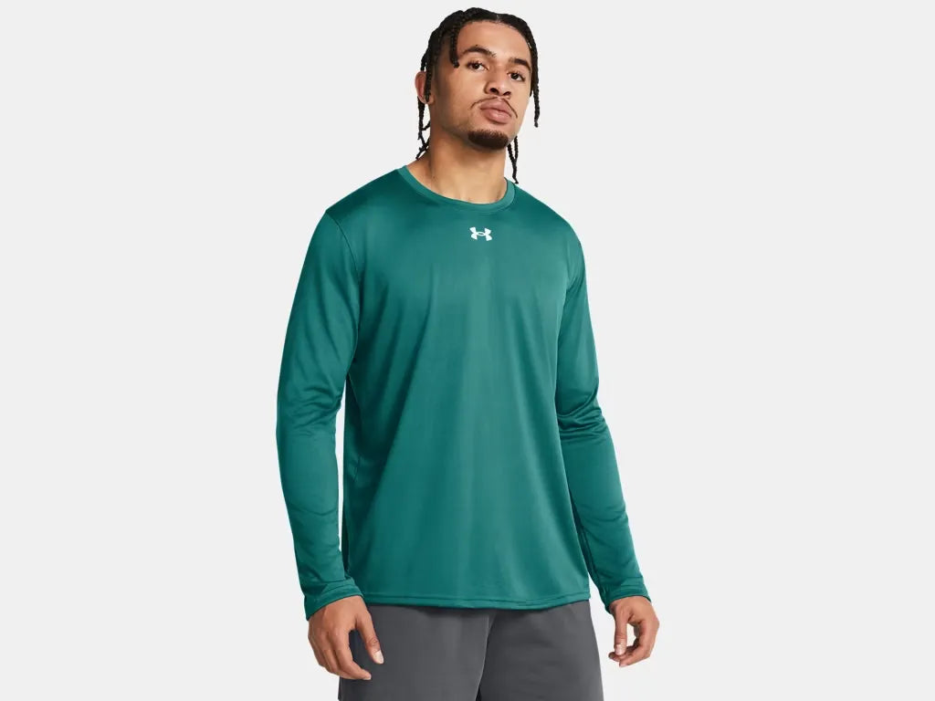 Under Armour Men's Team Tech Long Sleeve Coastal Teal  - 1