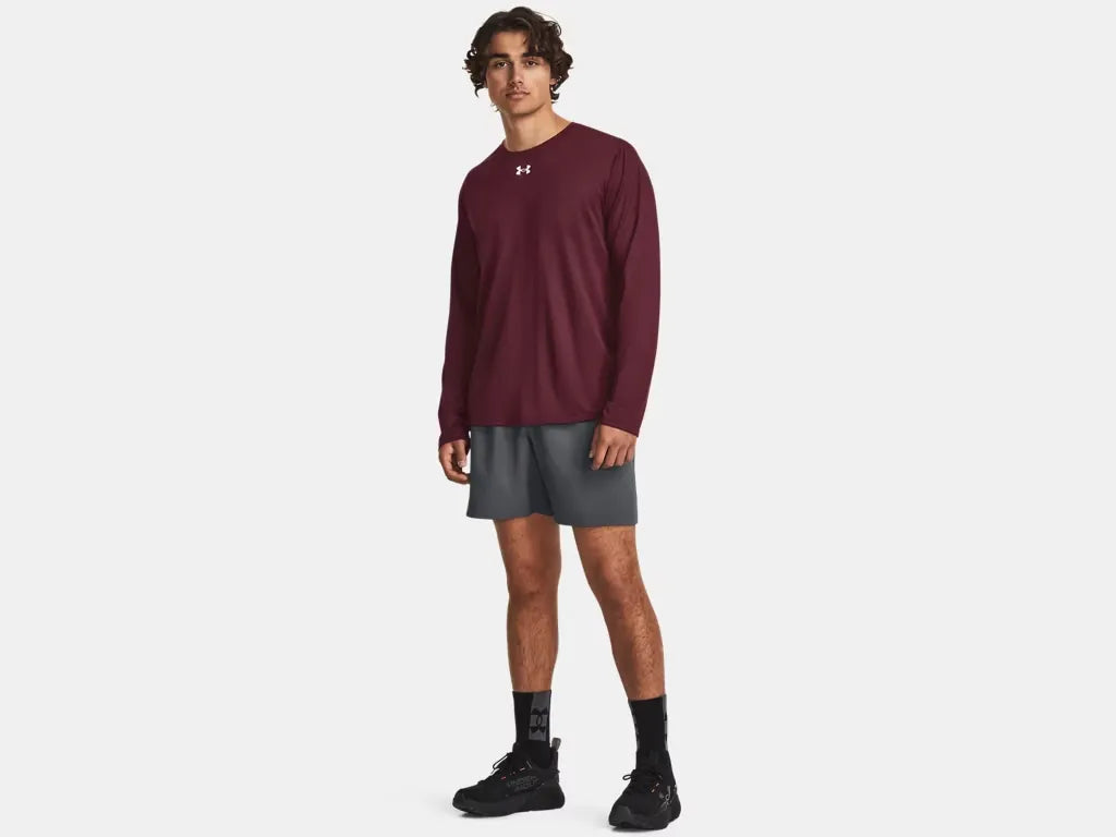 Under Armour Men's Team Tech Long Sleeve Maroon - 3