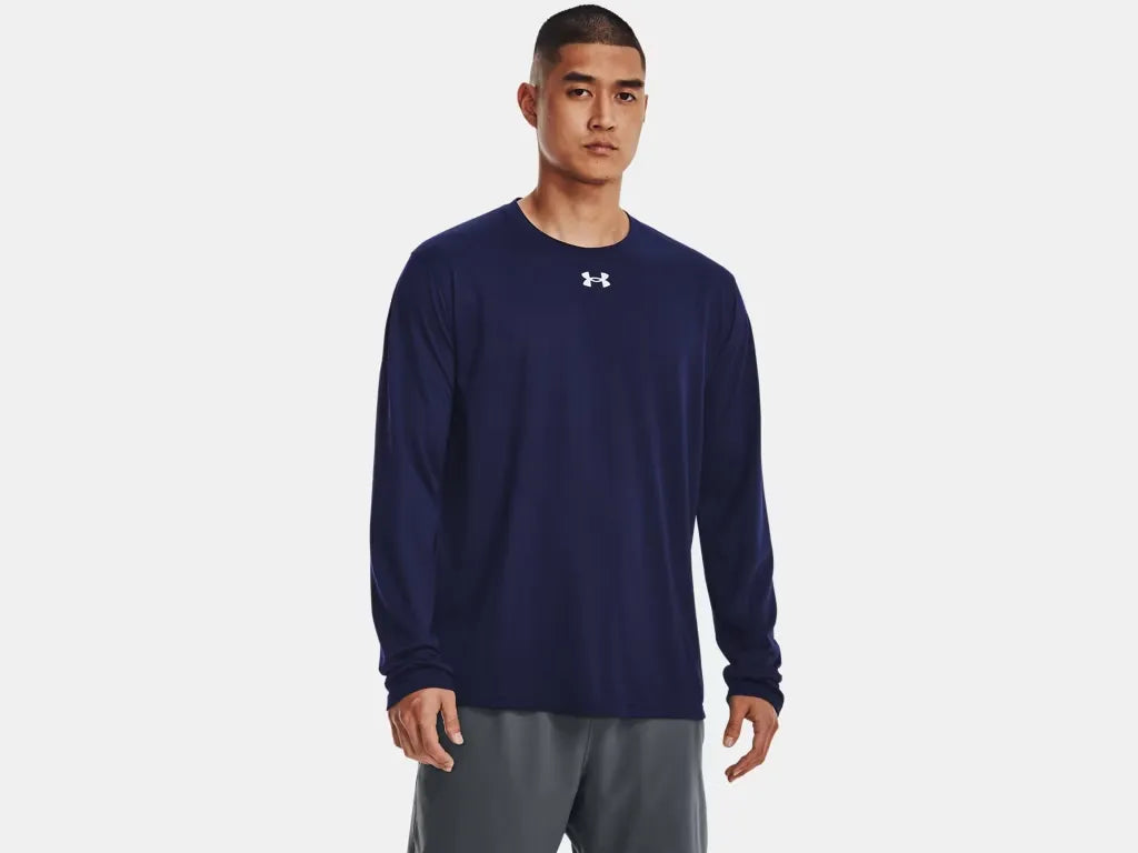 Under Armour Men's Team Tech Long Sleeve Navy - 1
