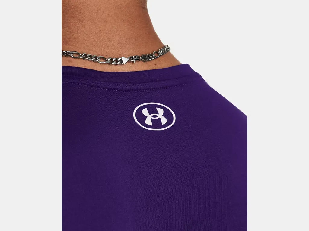 Under Armour Men's Team Tech Long Sleeve Purple - 6