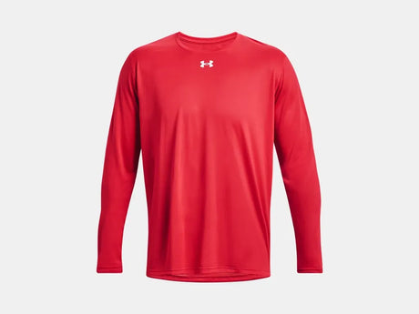 Under Armour Men's Team Tech Long Sleeve Red - 4