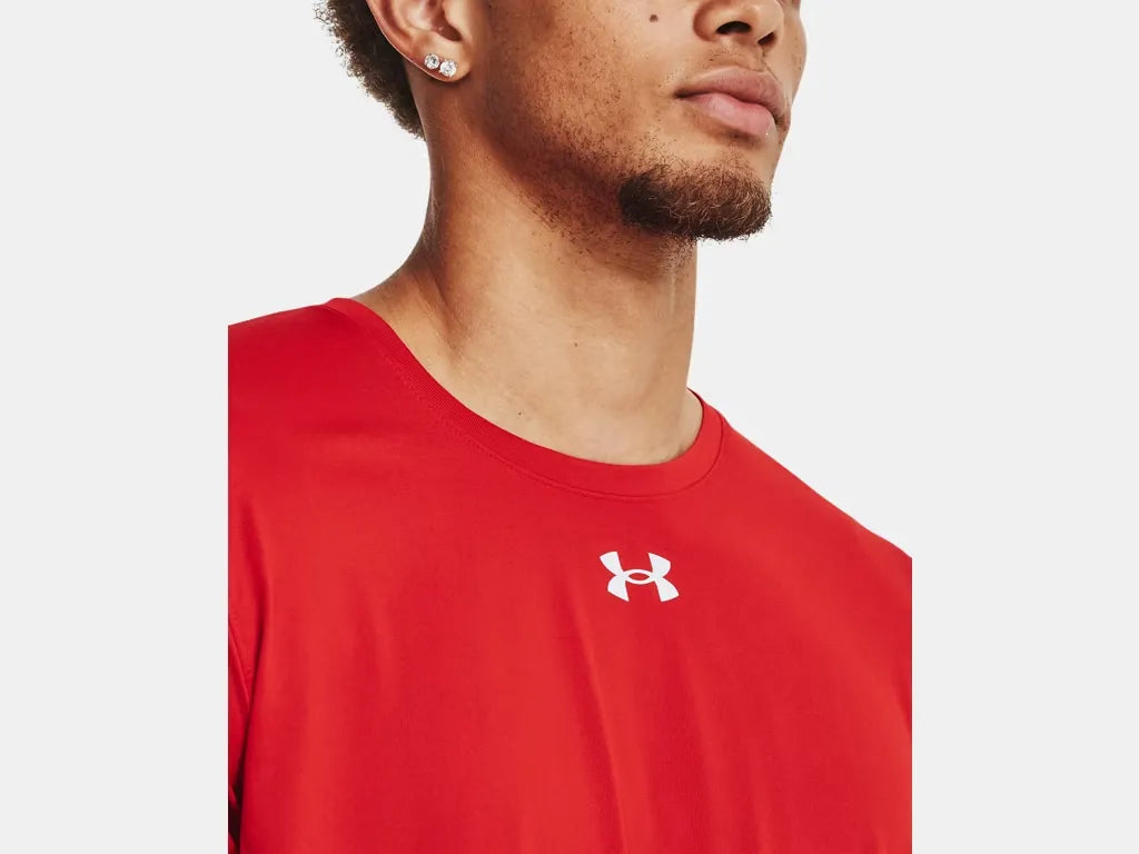 Under Armour Men's Team Tech Long Sleeve Red - 6
