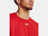 Under Armour Men's Team Tech Long Sleeve Red - 6